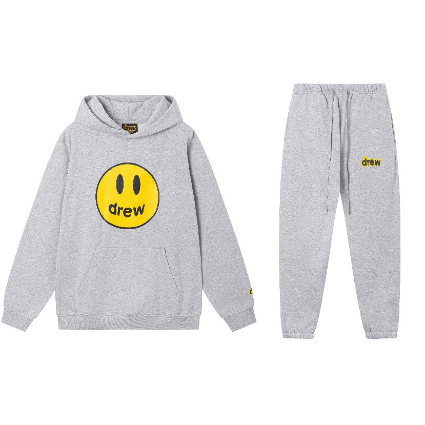 Áo Hoodie cotton Dáng Rộng Dài Tay In Hình Mặt Cười Phong Cách Đường Phố Mỹ Cá Tính