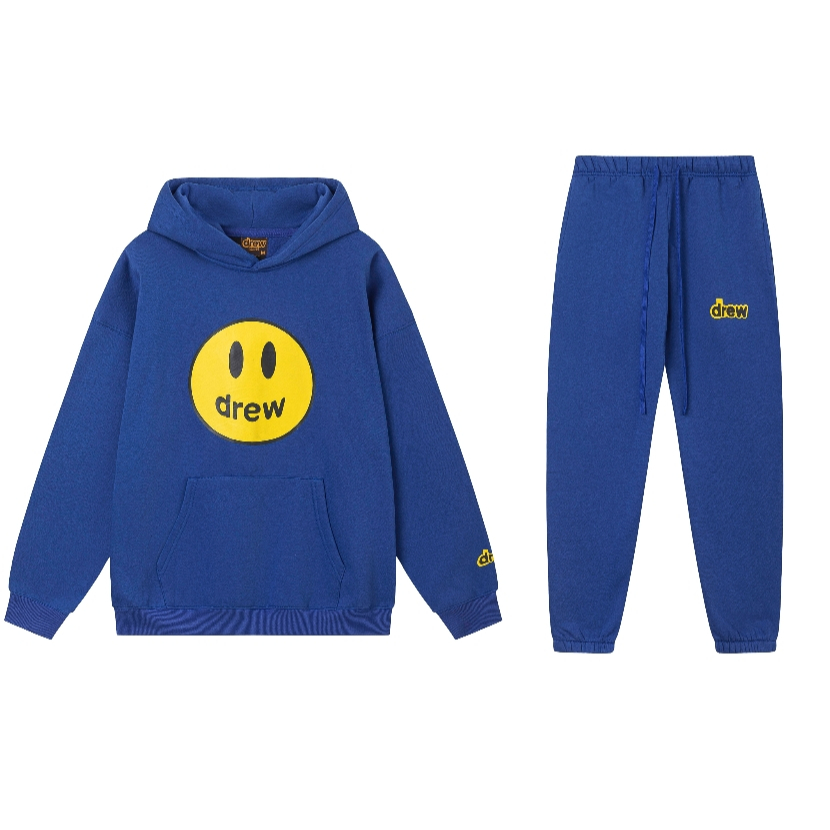 Áo Hoodie cotton Dáng Rộng Dài Tay In Hình Mặt Cười Phong Cách Đường Phố Mỹ Cá Tính