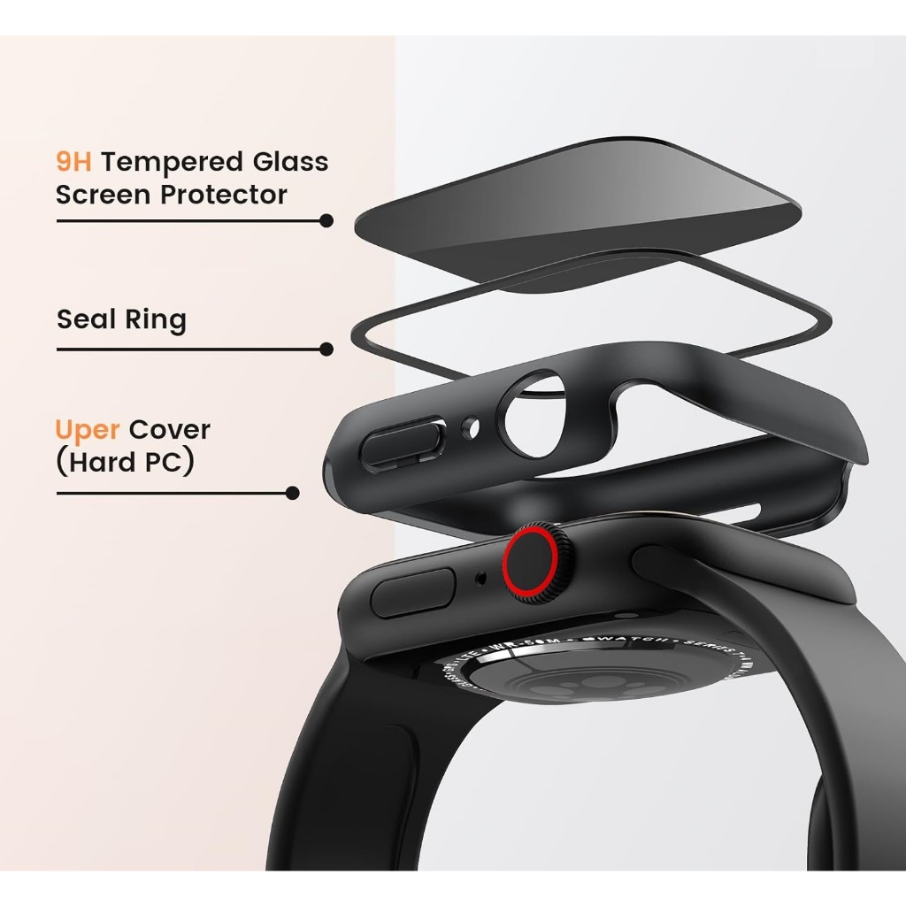 Ốp Bảo Vệ Màn Hình Đồng Hồ Thông Minh apple watch 49mm 45mm 41mm 44mm 40mm 38mm series 9 / 8 / 7 / se / 6 / 5 / 4 / 3 / 2 / 1