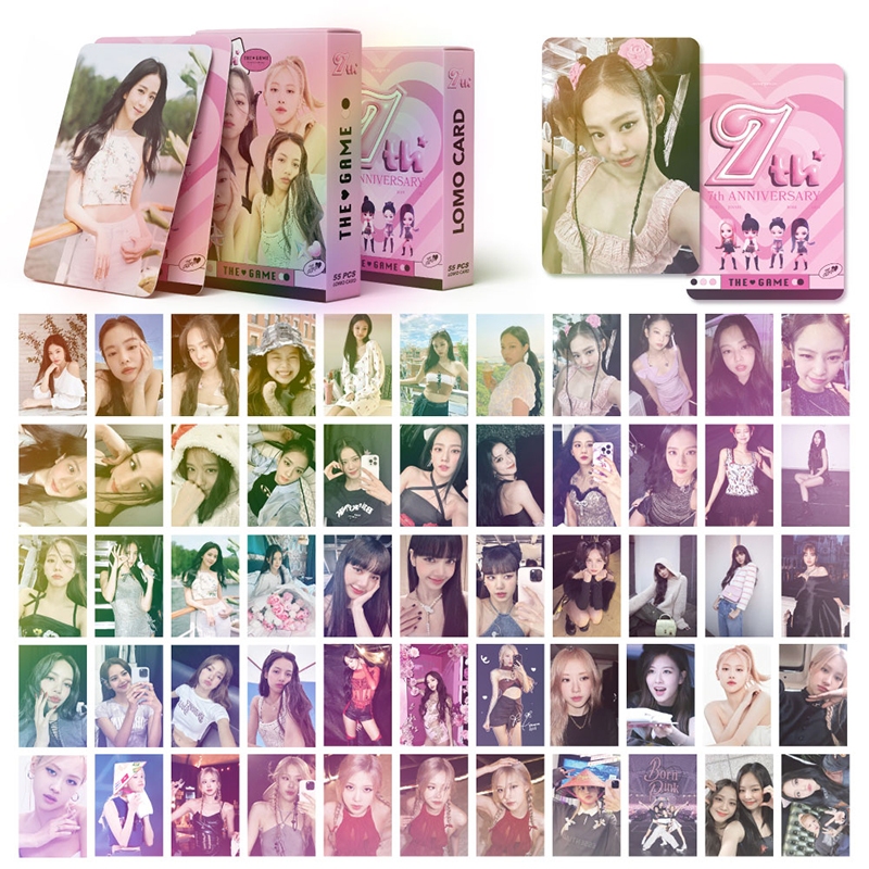 BLACKPINK Card Set 55 Tấm Thẻ Ảnh lomo Nhóm Nhạc