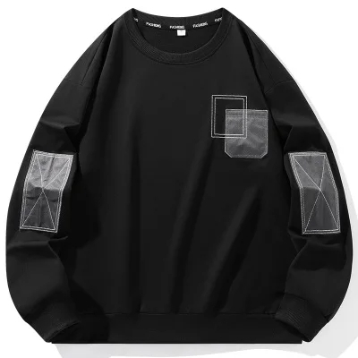 Áo Thun Tay Dài Cổ Tròn Màu Trơn Đơn Giản Thoải Mái Thời Trang Thu Đông Cho Nam