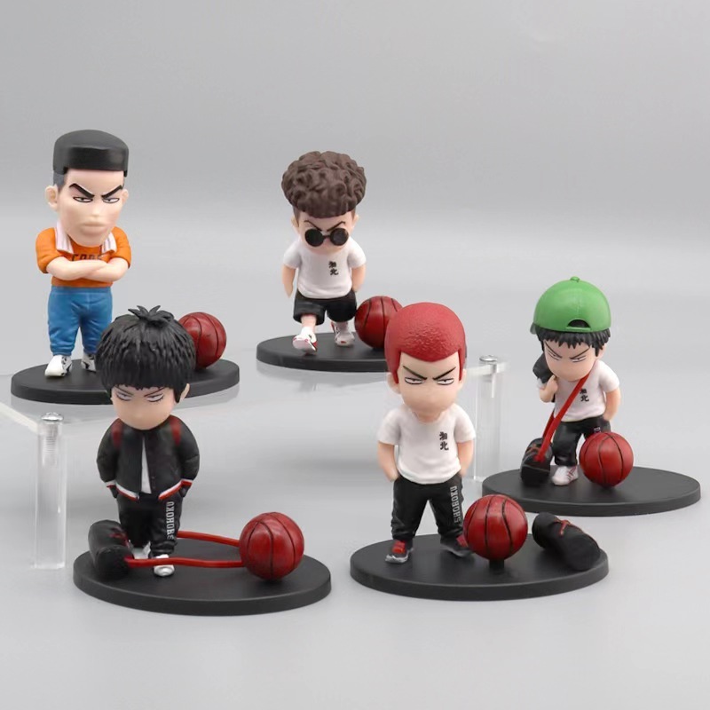 Bộ 5 Mô Hình Nhân Vật Phim slam dunk 8-9cm