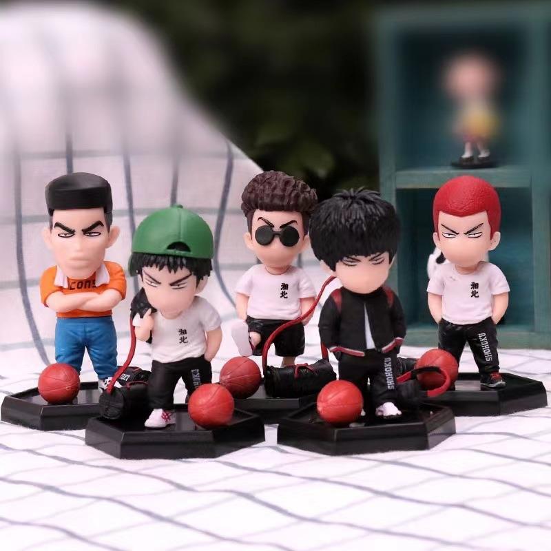 Bộ 5 Mô Hình Nhân Vật Phim slam dunk 8-9cm