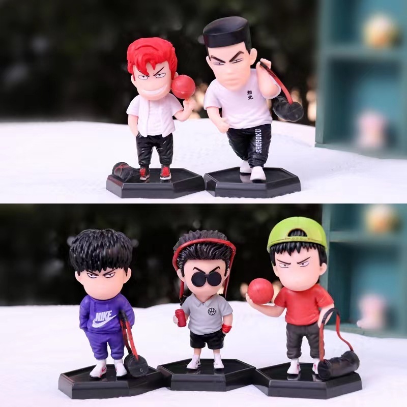 Bộ 5 Mô Hình Nhân Vật Phim slam dunk 8-9cm