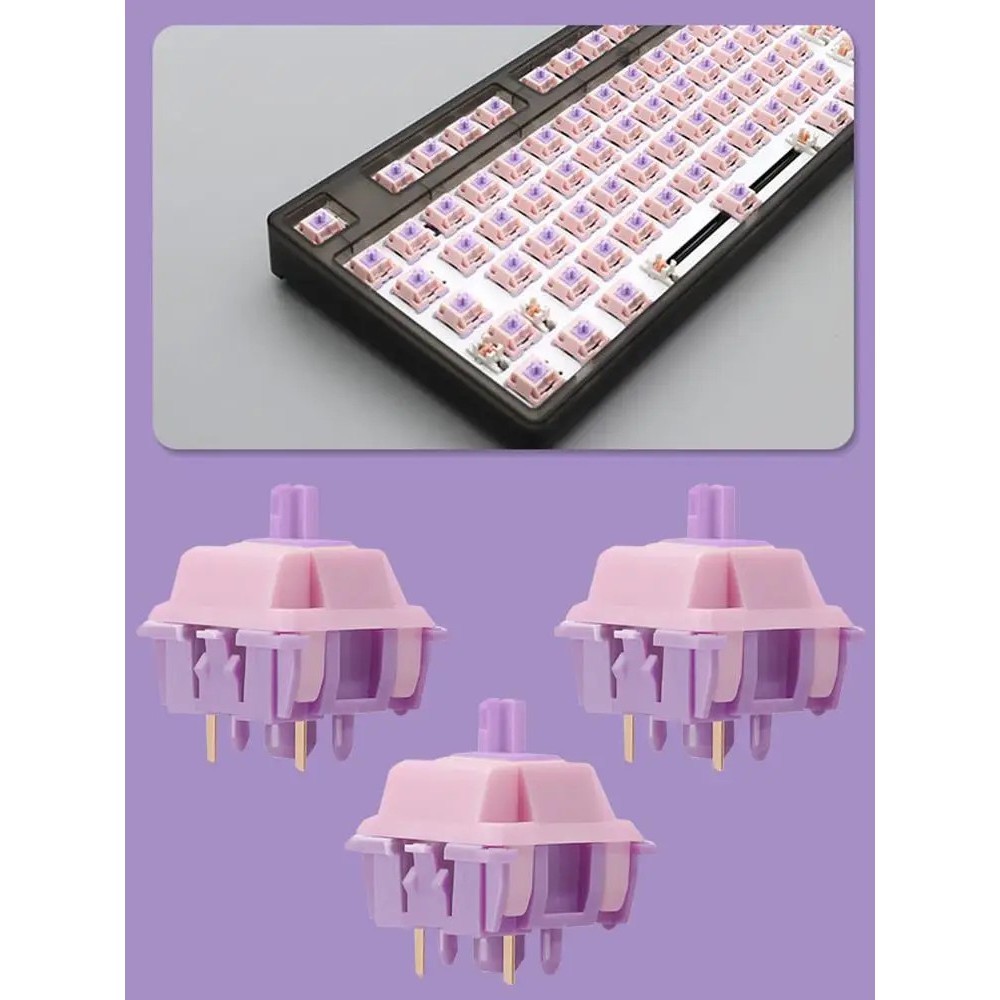 Bộ 10 / 30 Gói  Công Tắc Phím Cơ Tuyến Tính 5pins 38 / 45 / 53 / 48 / 60g