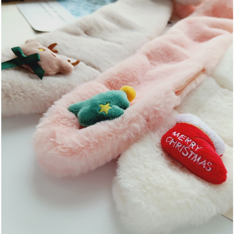 Khăn Choàng Lông Dày Dặn Giữ Ấm Mùa Thu Đông Cho Bé