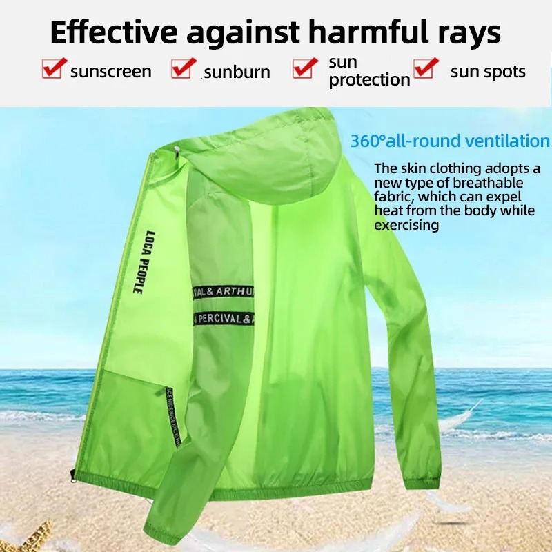 Áo Khoác Tay Dài Chống Tia UV Phong Cách Thể Thao Thời Trang Mùa Hè Cho Nam