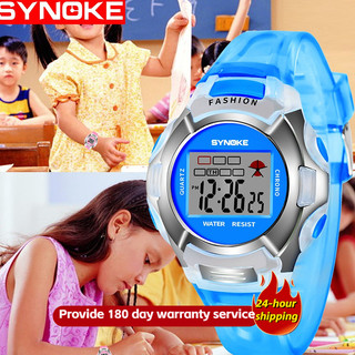 Đồng hồ điện tử thể thao chống nước in hình synoke dành cho trẻ em