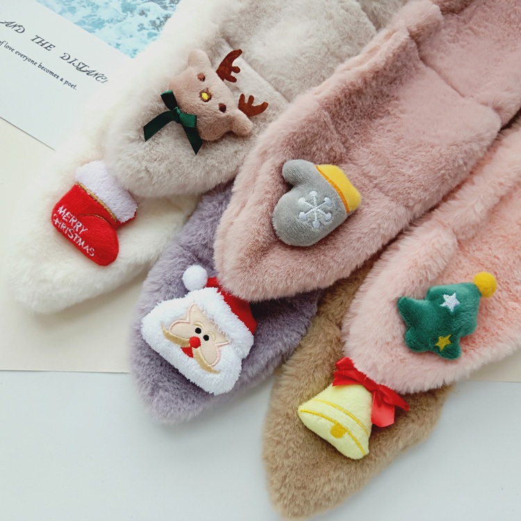 Khăn Choàng Lông Dày Dặn Giữ Ấm Mùa Thu Đông Cho Bé