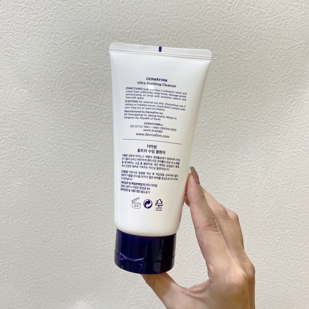 DERMAFIRM Sữa Rửa Mặt Tinh Chất Tía Tô Làm Sạch Sâu Lỗ Chân Lông Kiểm Soát Dầu Cho Da Nhạy Cảm 150ml