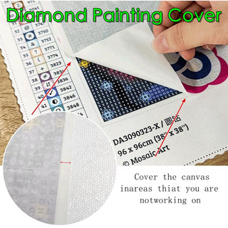 Set 10 / 50 Tấm Tranh Đính Đá diy Chống Bụi Bẩn Tiện Lợi