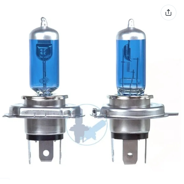 Set 2 Bóng Đèn Pha h4 100 / 90w 12v 9003 hb2 bi-xenon 6000k h4 100 / 90w 12v Chuyên Dụng