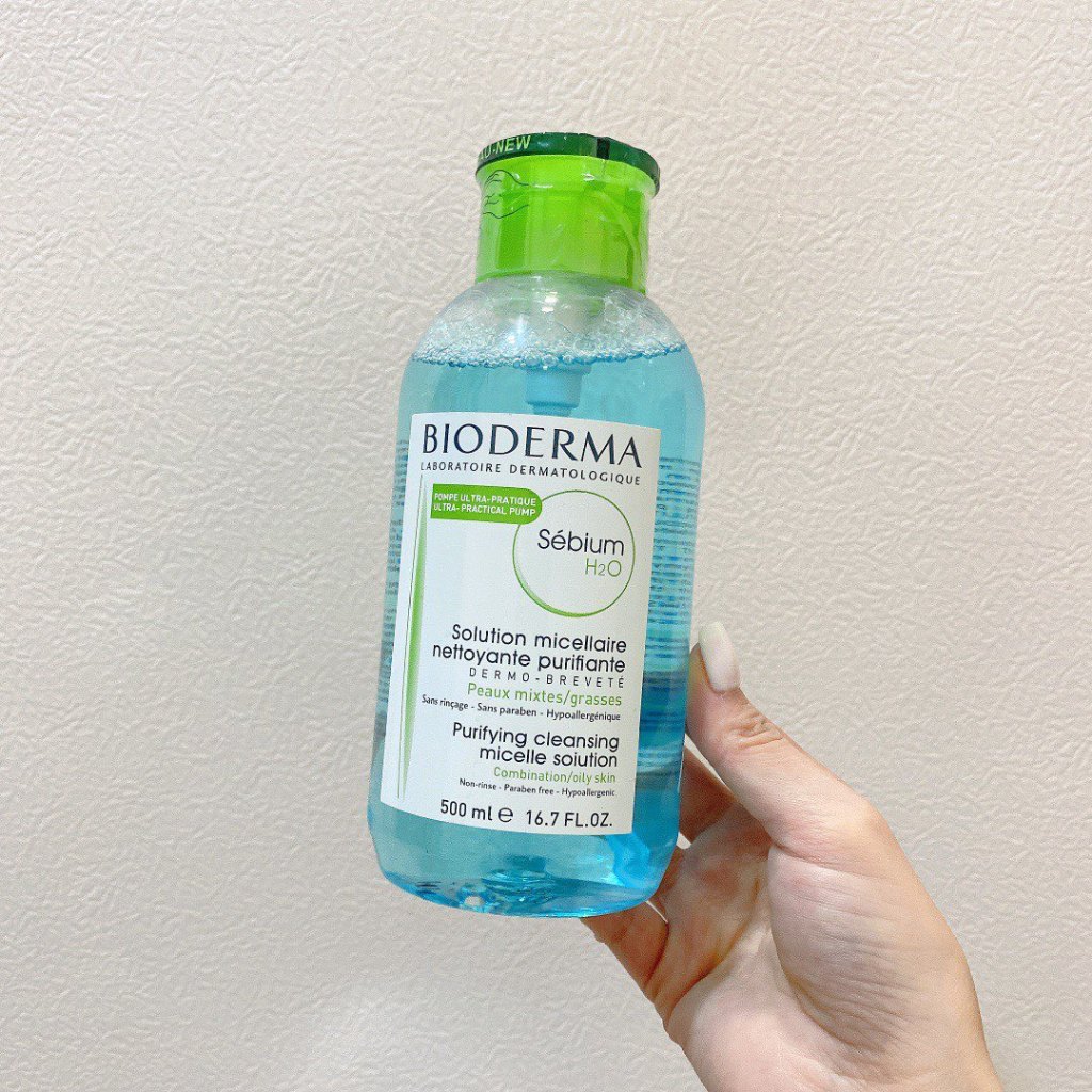 BIODERMA  Nước Tẩy Trang Pháp Làm Sạch Sâu Cho Da Mặt / Mắt / Môi 500ml