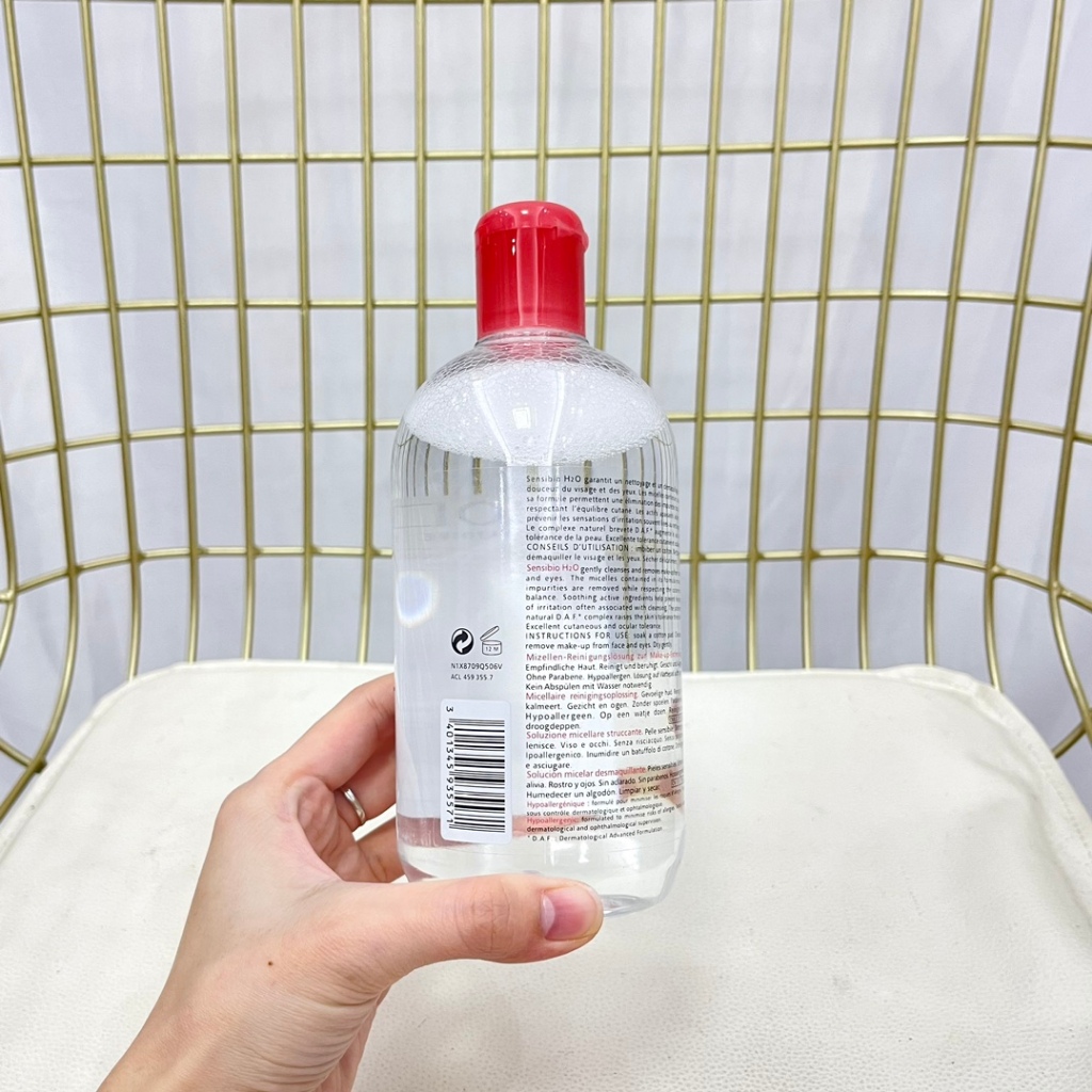 BIODERMA  Nước Tẩy Trang Pháp Làm Sạch Sâu Cho Da Mặt / Mắt / Môi 500ml