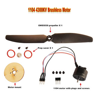Động cơ không chổi than fpv 1104 4300kv 6a esc 1s 76g 1104 cho máy bay điều khiển không chổi than giá đỡ