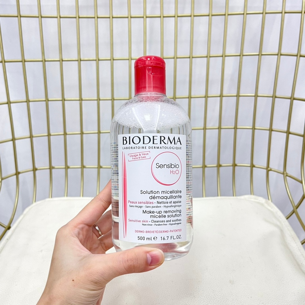 BIODERMA  Nước Tẩy Trang Pháp Làm Sạch Sâu Cho Da Mặt / Mắt / Môi 500ml