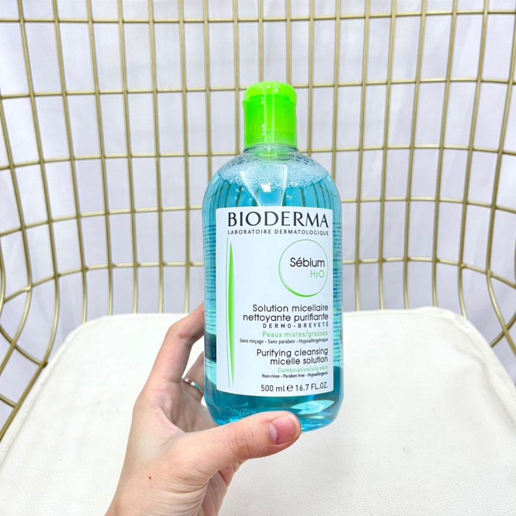 BIODERMA  Nước Tẩy Trang Pháp Làm Sạch Sâu Cho Da Mặt / Mắt / Môi 500ml