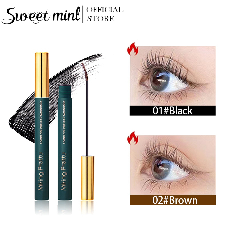 Sweet Mint Mascara chuốt mi cong dày chống nhòe chống thấm nước và mồ hôi nhiều màu tùy chọn