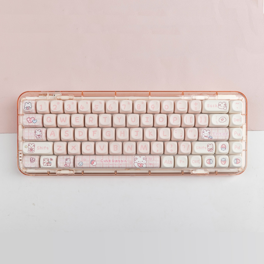 Snack rabbit keycaps MOA profile Dye-Sublimation PBT keycap 142keys