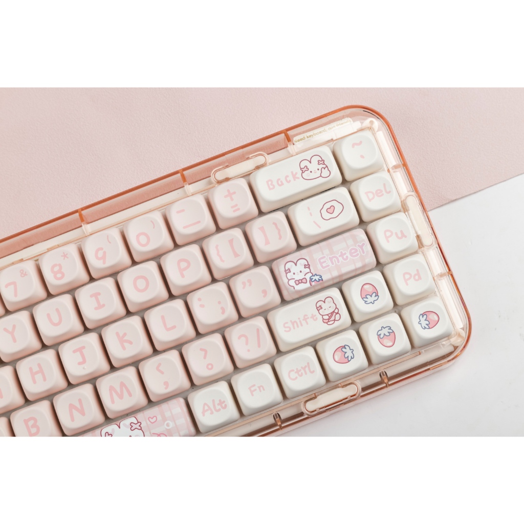 Snack rabbit keycaps MOA profile Dye-Sublimation PBT keycap 142keys