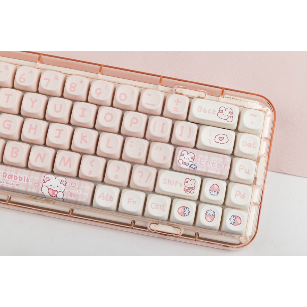 Snack rabbit keycaps MOA profile Dye-Sublimation PBT keycap 142keys