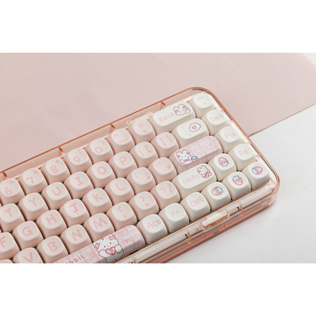 Snack rabbit keycaps MOA profile Dye-Sublimation PBT keycap 142keys