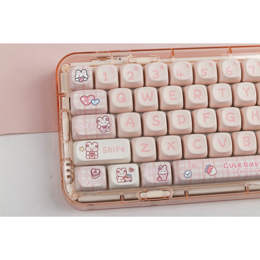 Snack rabbit keycaps MOA profile Dye-Sublimation PBT keycap 142keys