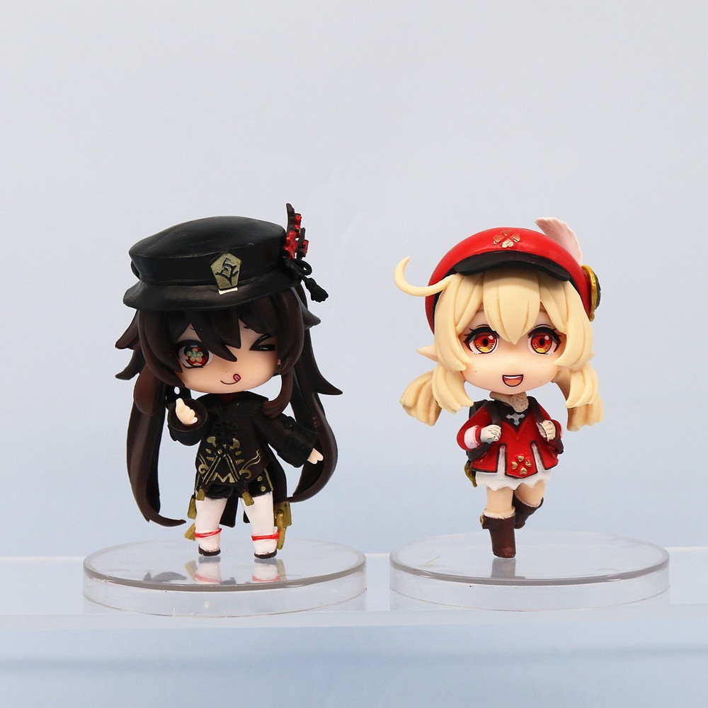 Bộ 6 Mô Hình Nhân Vật game yae Milee kamisato ayaka 9-10.5cm Bằng pvc