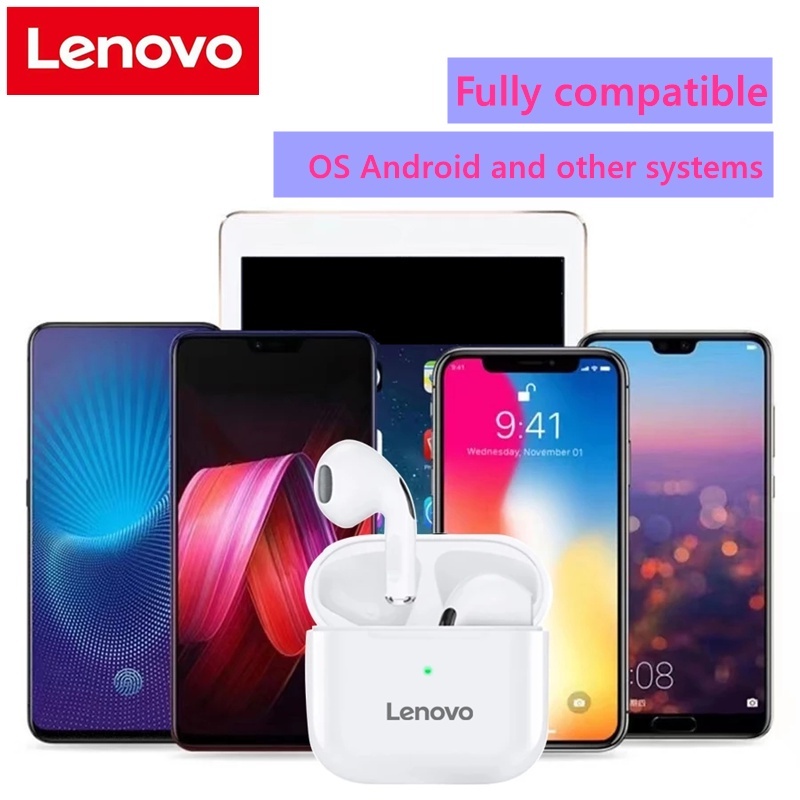 Tai Nghe Bluetooth 5.0 Không Dây Cảm Ứng Âm Thanh Nổi HD Cho Lenovo QY3 TWS