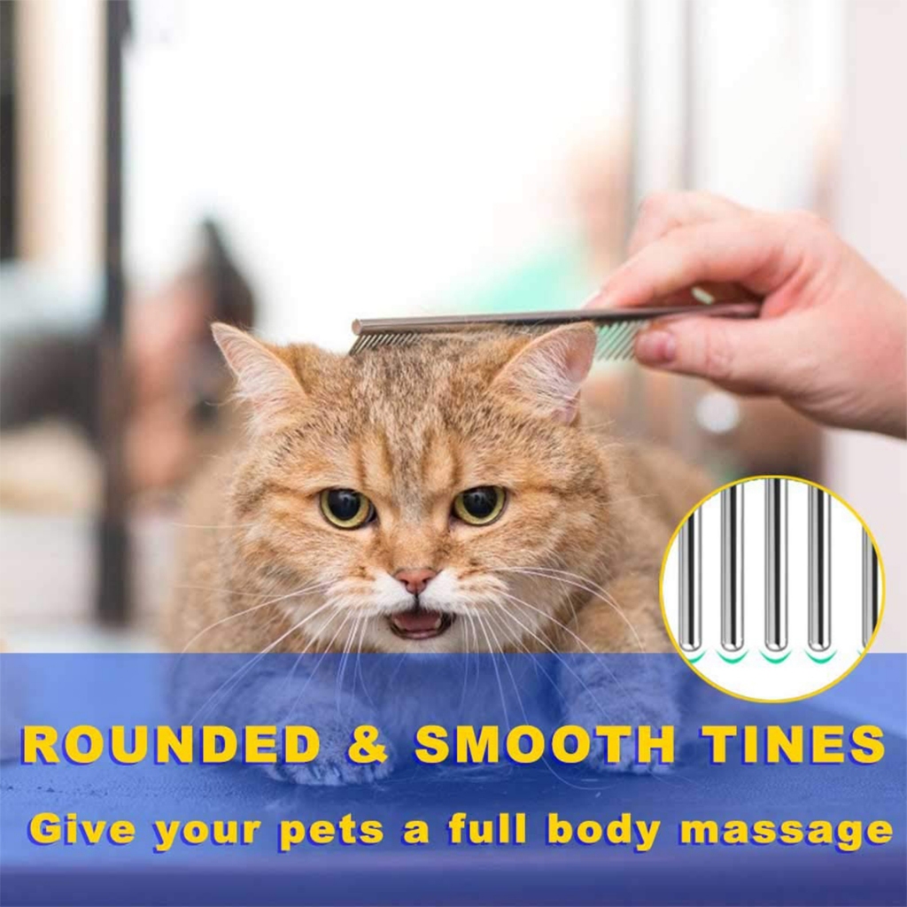 Lược Chải Lông Thú Cưng Răng Tròn Chống Trượt Có Tay Cầm Ngăn Chặn Thắt Nút Và Thảm Dài