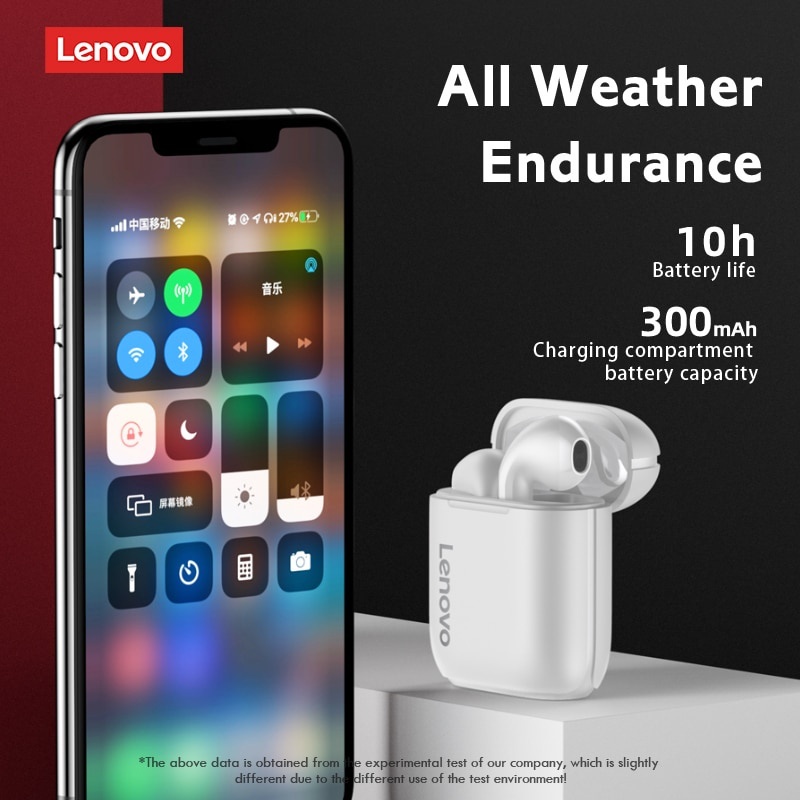 Tai Nghe bluetooth Không Dây lenovo LP2 tws ipx5 Giảm Tiếng Ồn Chống Thấm Nước Chất Lượng Cao Cho iphone oppo iphone oppo