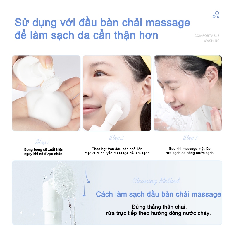 Sữa rửa mặt Amino Acid có đầu xoa 120ml