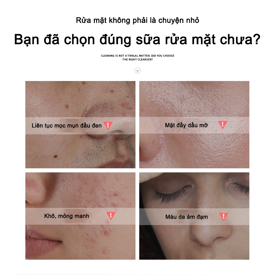Sữa rửa mặt Amino Acid có đầu xoa 120ml