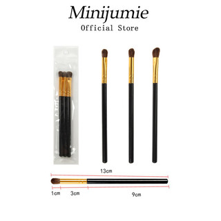 Minijumie Set 3 cọ đánh phấn mắt MINSHZEE minijumie AS129 đầu xốp kích thước nhỏ gọn