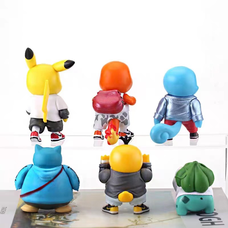Set 6 Mô Hình Nhân Vật Phim pokemon 5-10.5cm