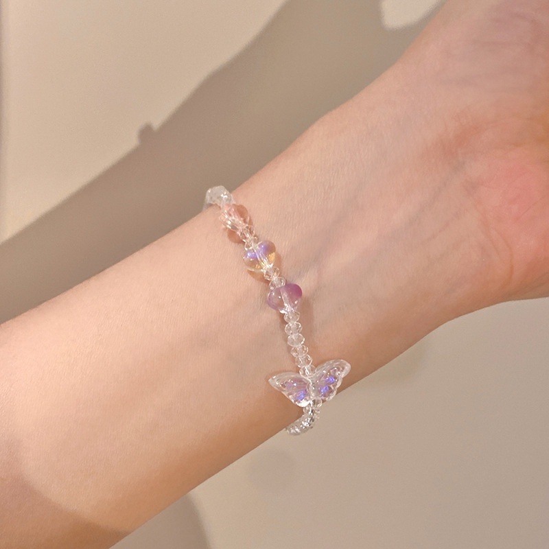 Vòng Tay Mạ Bạc 925 Đính Hạt Hình Ngôi Sao / Mặt Trăng / Trái Tim Thời Trang Cho Nữ