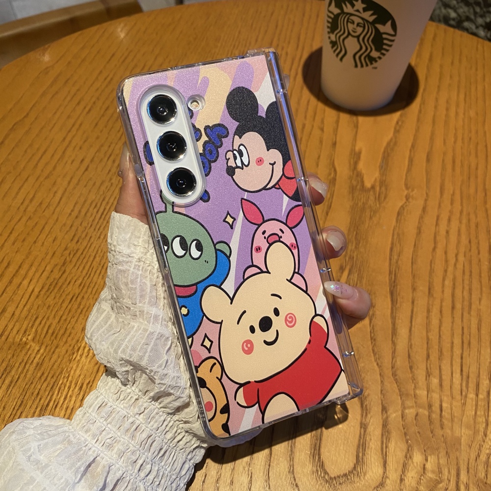 Ốp Điện Thoại Cứng Chống Sốc Hình Gấu pooh / Chuột mickey Gấp Gọn Được 5 Dễ Thương Cho samsung galaxy z fold 3 4 5 44
