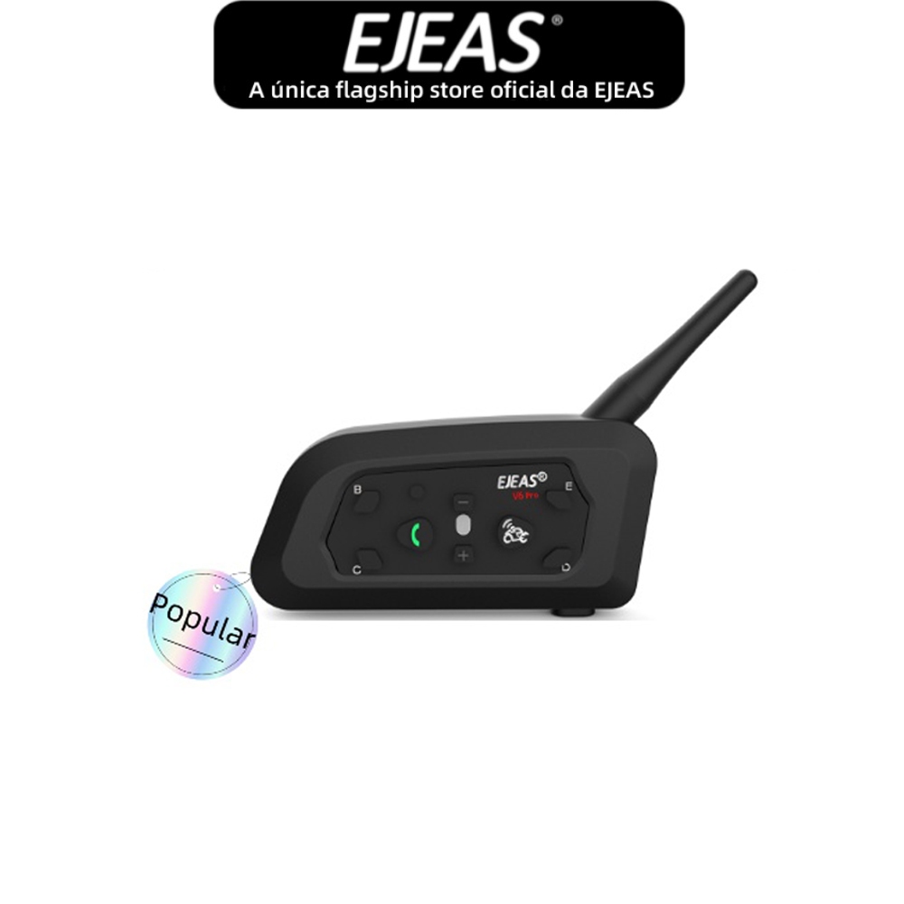 EJEAS V6 Pro Mũ Bảo Hiểm Xe Máy Kết Nối Bluetooth 5.1 Chống Nước Với 2 Người Nói Chuyện Cùng Thời Gian 1 Gói Cho Shoei AGV KYT Yamaha Honda Forza 250