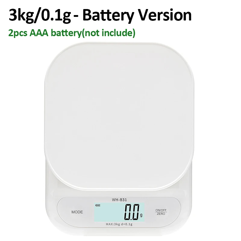 Cân Điện Tử 3kg / 7kg Độ Chính Xác Cao Đa Năng Tiện Dụng Cho Nhà Bếp