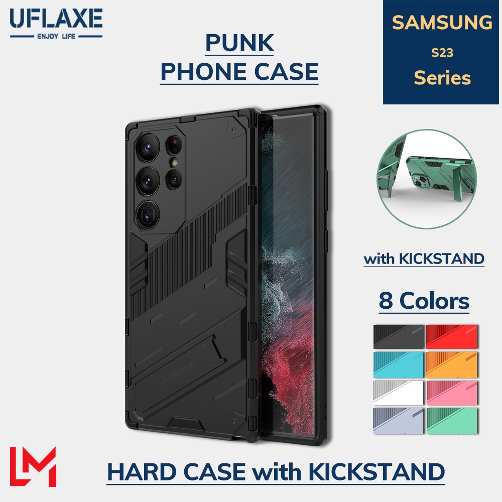 UFLAXE Ốp Điện Thoại Cho Samsung Galaxy S23 / 23 Plus / Samsung S23 Ultra / S23 FE Ốp Lưng Cứng Áo Giáp Punk Bảo Vệ Toàn Diện Có Chân Đỡ