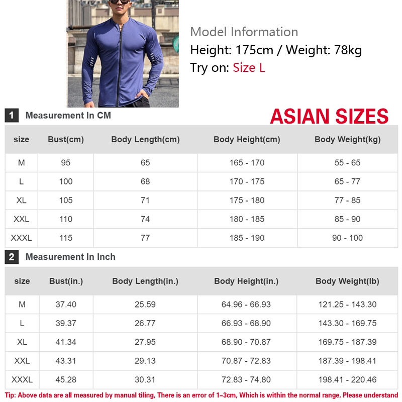 Áo Khoác Thể Thao Dài Tay Khóa Kéo Thoáng Khí Thoải Mái Cho Nam