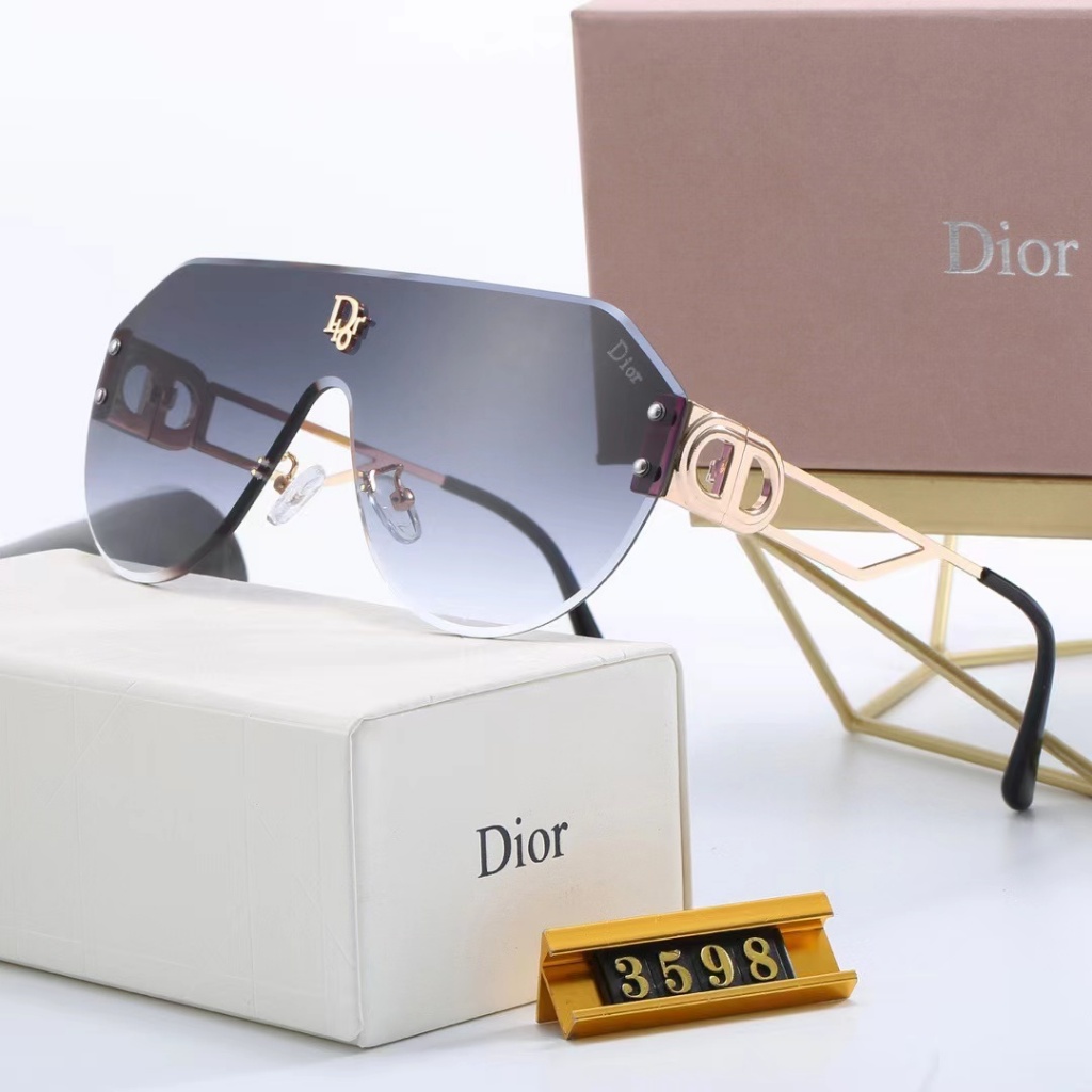 Kính Mát Gọng Vuông Oversize Chống Tia uv400 Thương Hiệu DIOR Sang Trọng Dành Cho Nam Và Nữ
