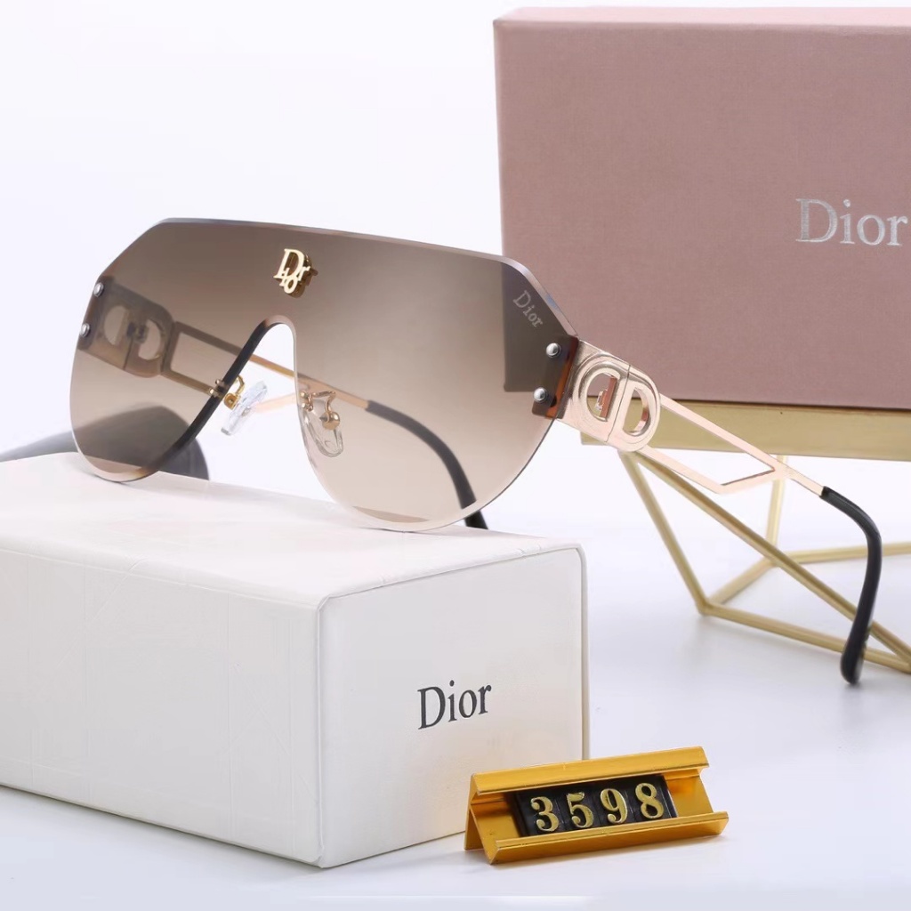 Kính Mát Gọng Vuông Oversize Chống Tia uv400 Thương Hiệu DIOR Sang Trọng Dành Cho Nam Và Nữ