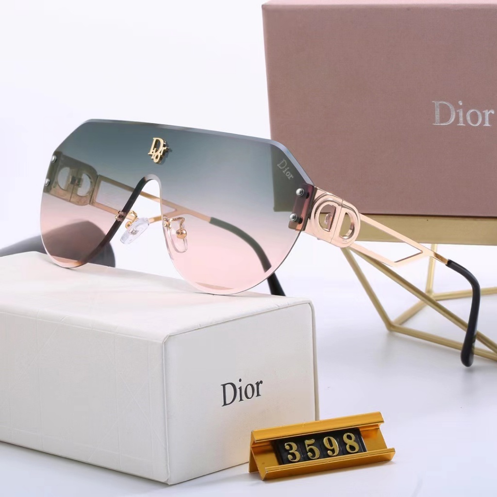 Kính Mát Gọng Vuông Oversize Chống Tia uv400 Thương Hiệu DIOR Sang Trọng Dành Cho Nam Và Nữ