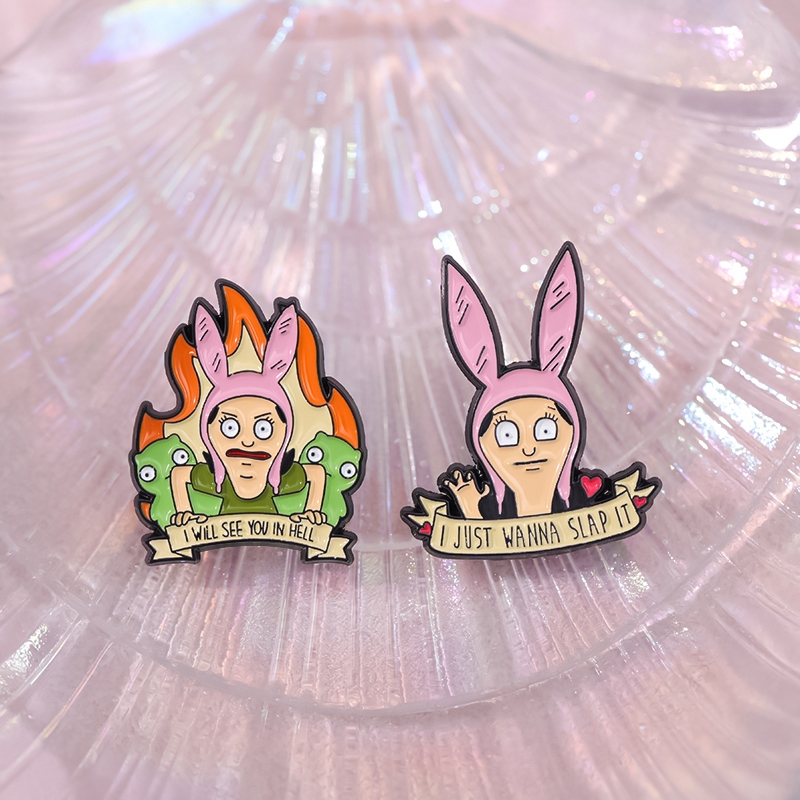 Set 2-3 Ghim Cài Áo Tạo Hình Các Nhân Vật Hoạt Hình Dễ Thương