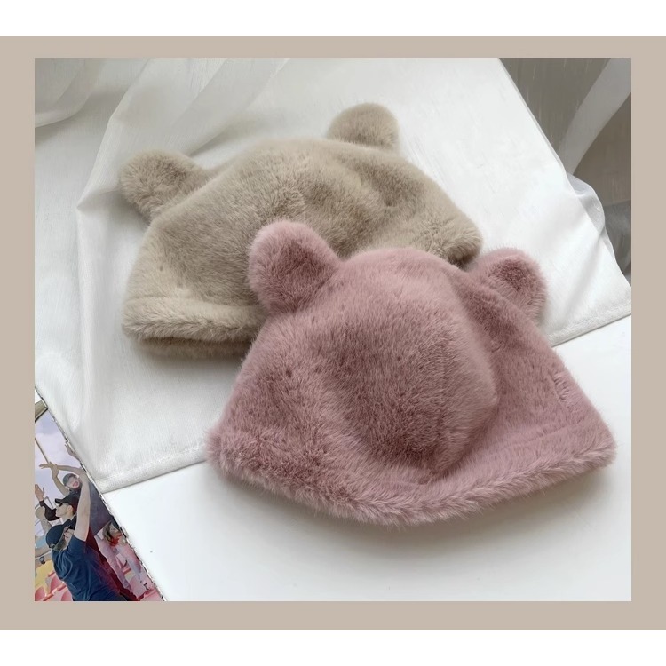 Mũ Lông Tai Gấu Phong Cách Nhật Bản Thời Trang Thu Đông 2023 Dành Cho Nữ