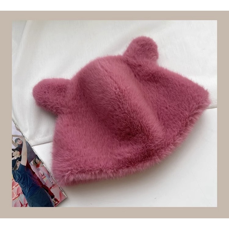 Mũ Lông Tai Gấu Phong Cách Nhật Bản Thời Trang Thu Đông 2023 Dành Cho Nữ