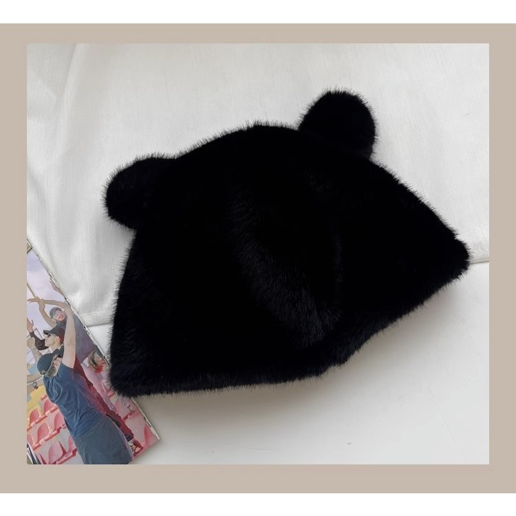 Mũ Lông Tai Gấu Phong Cách Nhật Bản Thời Trang Thu Đông 2023 Dành Cho Nữ