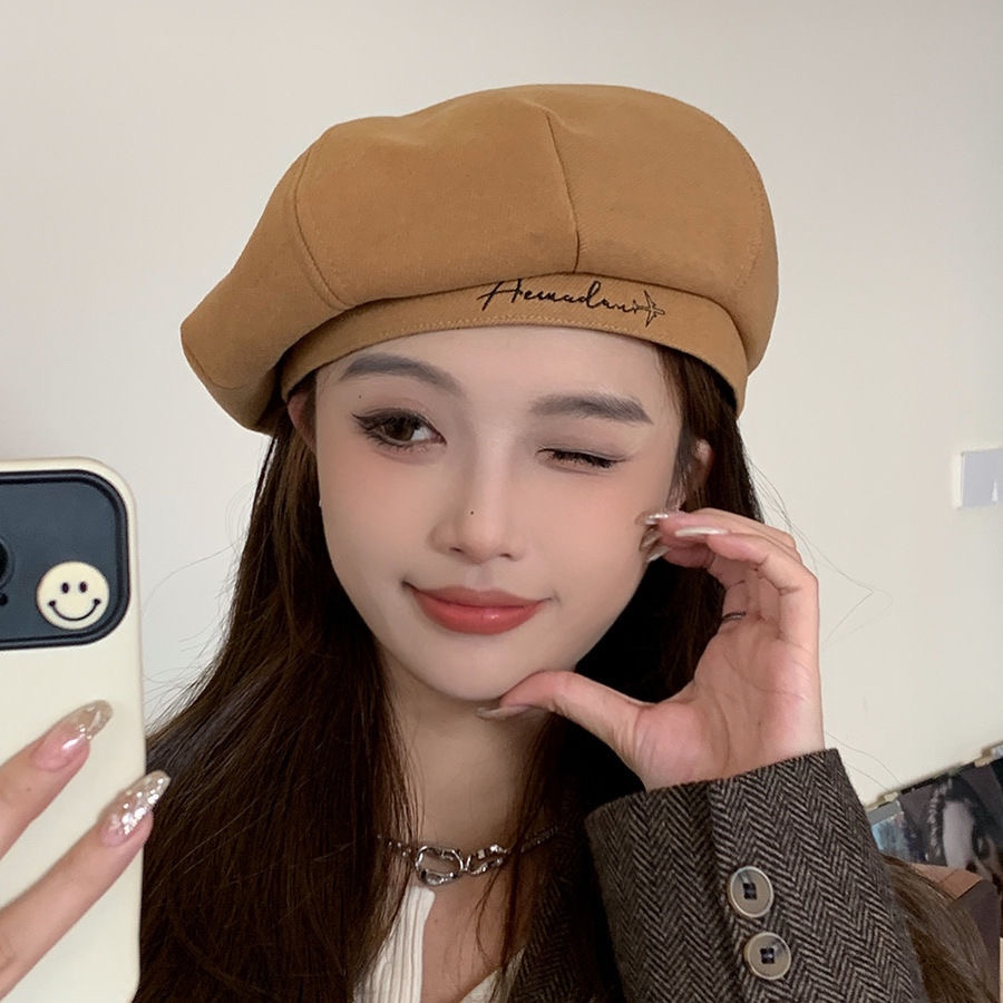 Mũ beret Phong Cách Thời Trang Thu Đông Nhật Bản Dành Cho Nữ Có size Lớn