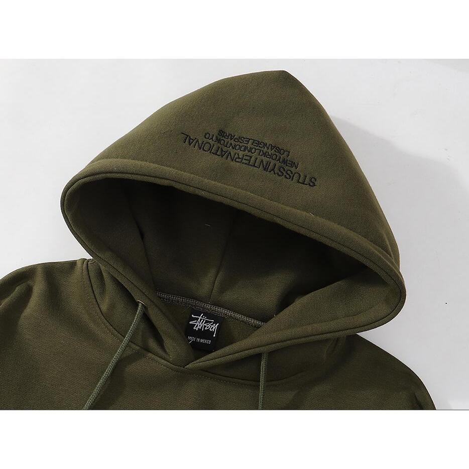 Mới Áo hoodie Tay Dài Dày Dặn Thêu Chữ Thời Trang Cho Nam Nữ